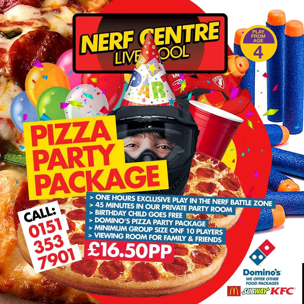 Nerf Liverpool Party Package